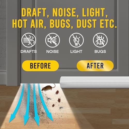 Comfyanno Under Door Draft Stopper - 30 to 36 Fit - Windproof Soundproof