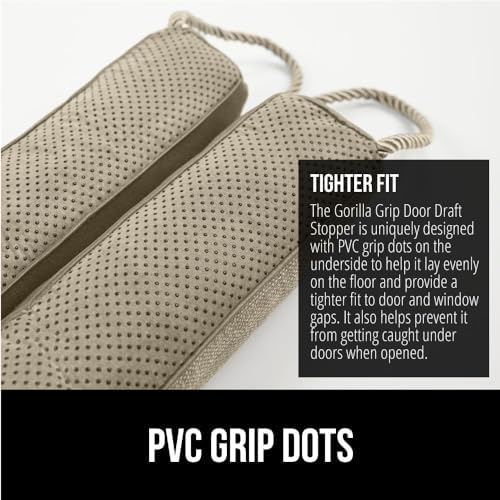 GORILLA GRIP Door Draft Stopper 32 Inch Beige