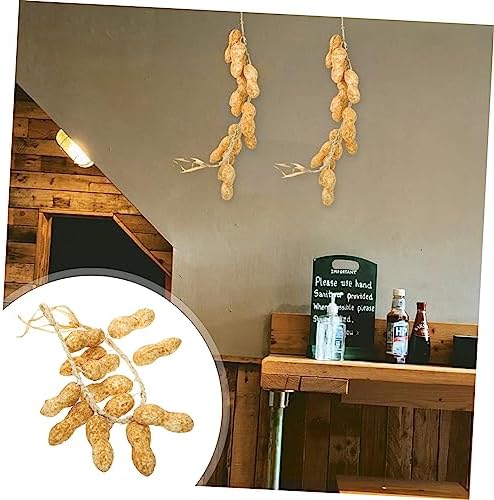 Wakauto 5Pcs Lifelike Hanging Peanut String Decor