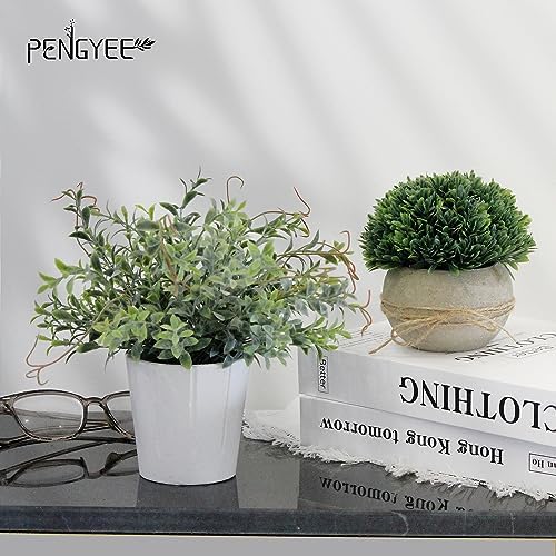 4 Pack Small Artificial Plants for Indoor Decor