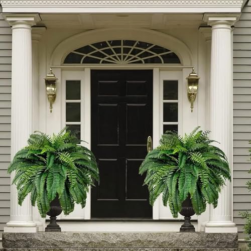 UV Resistant Artificial Boston Ferns 38 Leaves