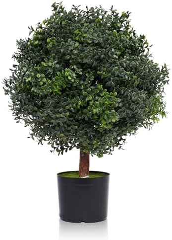 Silk Tree Warehouse Boxwood Topiary Plant 2 Foot