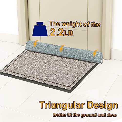 Nabowan Weighted Door Draft Stopper 30 Gray