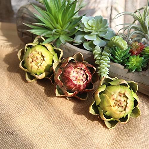 Premium Artificial Artichoke for Home Decor Green Small 3