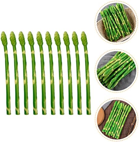 VOSAREA 10pcs Realistic Artificial Asparagus Decor