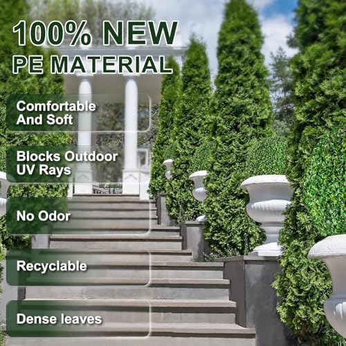 DANF 2 Pack Artificial Topiary Boxwood Balls 19 Inch Green