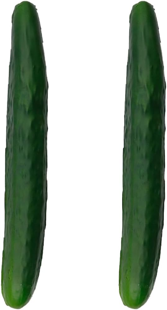 2PCS Artificial Cucumber PU Fake Vegetable Decoration Prop