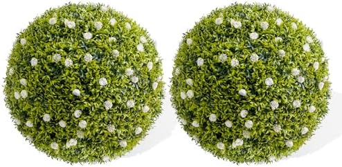 GarveeHome Artificial Topiary Ball Set of 2