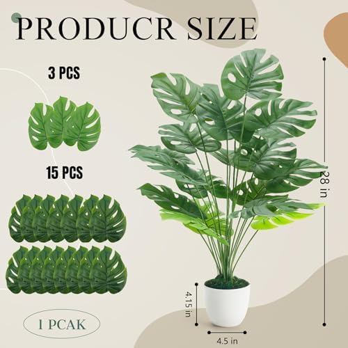 Der Rose 28 Inch Artificial Monstera Plant