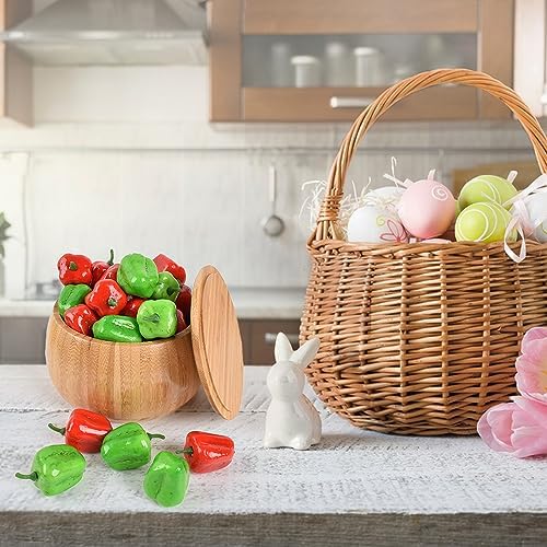 HUIANER Mini Artificial Bell Pepper 40pcs 5cm