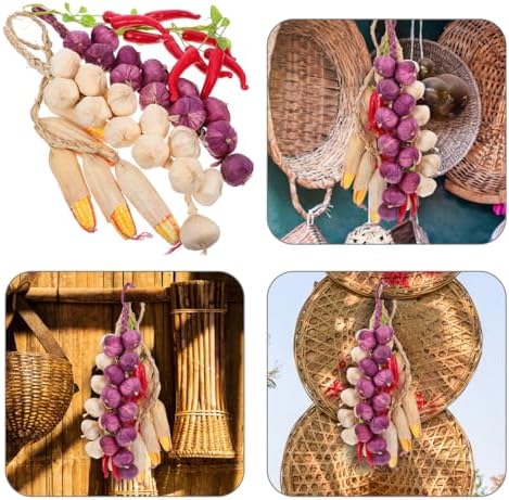 DOITOOL 4PCS Artificial Vegetables for Decoration Lifelike