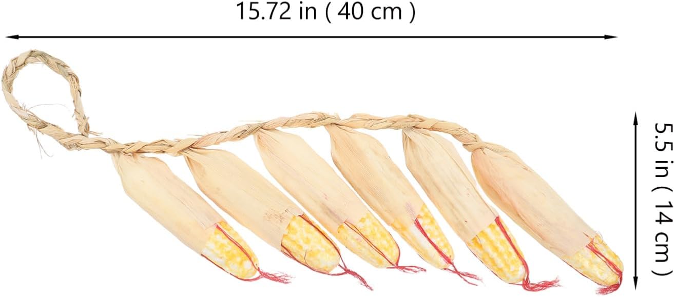 PRETYZOOM Realistic Artificial Corn Decorations 2pcs
