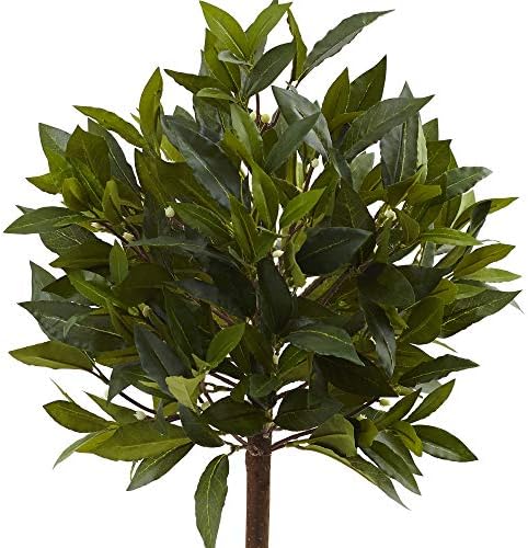 Nearly Natural 2ft Sweet Bay Mini Ball Topiary