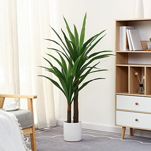 FLOWORLD 4ft Tall Artificial Dracaena Plant