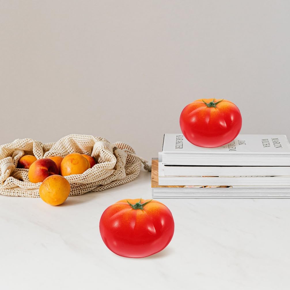 6pcs Artificial Tomato Decor for Home Kitchen Party