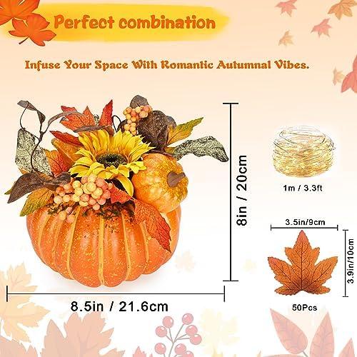 Waipfaru Fall Decor Centerpieces with Lights