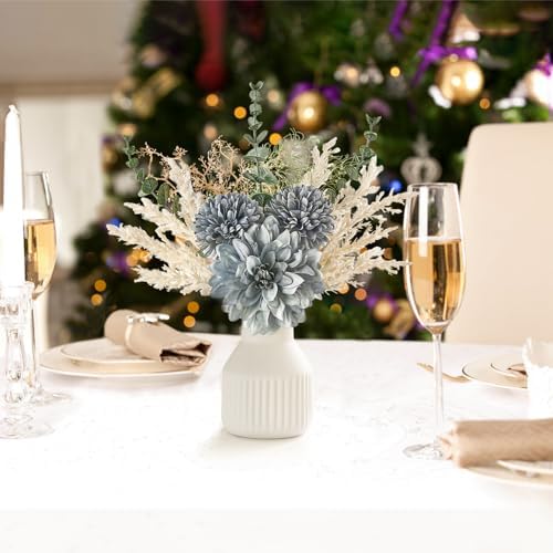 Mkono Artificial Flowers in Ceramic Vase 135 Inch Centerpiece Decor