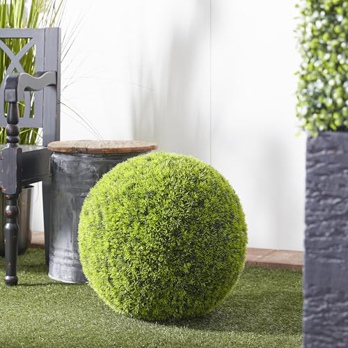 Deco 79 Artificial Topiary Foliage Ball Green 22x22x22