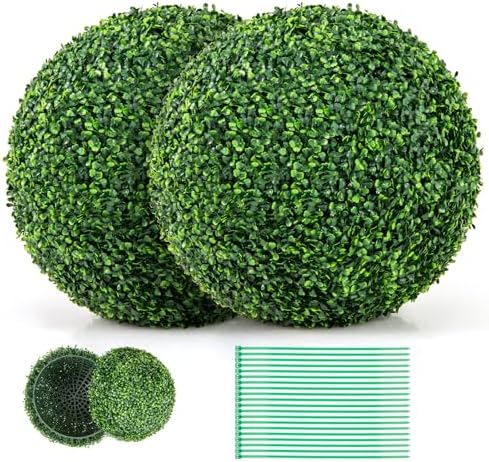 GOFLAME 20 Artificial Plant Topiary Ball Set