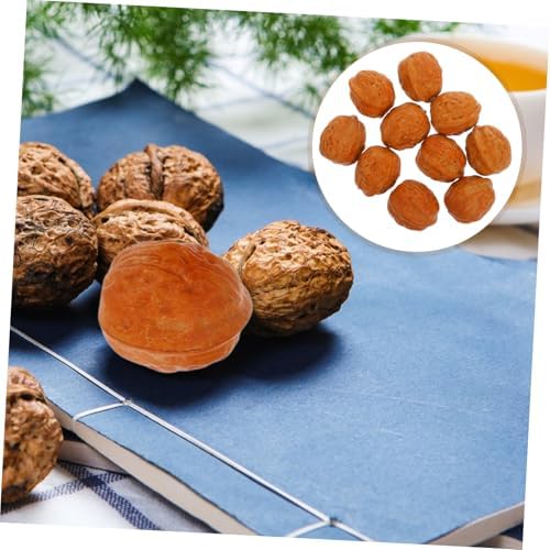 Sosoport Realistic Fake Walnut Decorations 10pcs