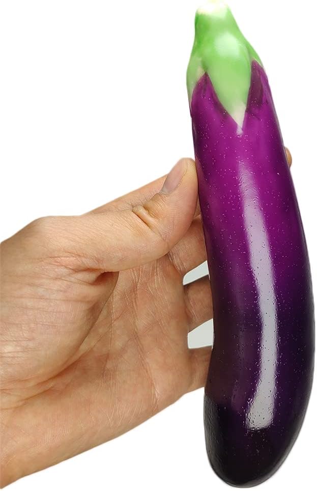 6 Pcs Artificial Eggplants Decorative Display Props