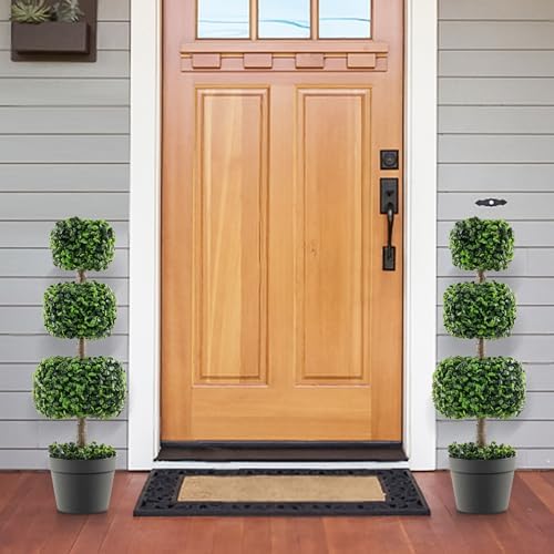 Goplus 35 Inch Artificial Boxwood Topiary Tree