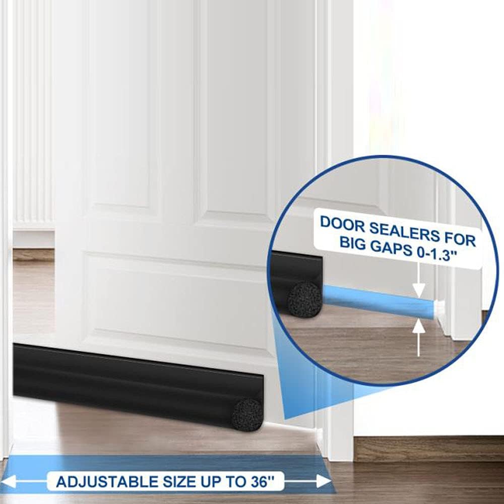 MAXTID 36 Inch Door Draft Stopper Grey Seal Strip