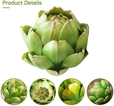 Premium Artificial Artichoke for Home Decor Green Small 3