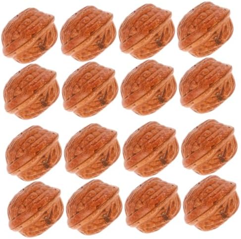 50pcs Artificial Walnut Models Fake Nuts Decorations