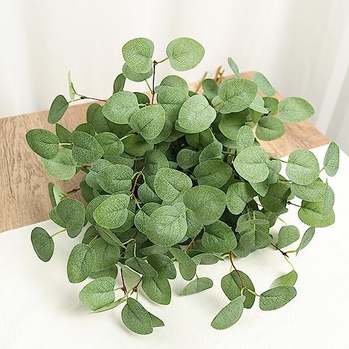 Beferr 6Pcs Artificial Eucalyptus Stems for Vase Decorations