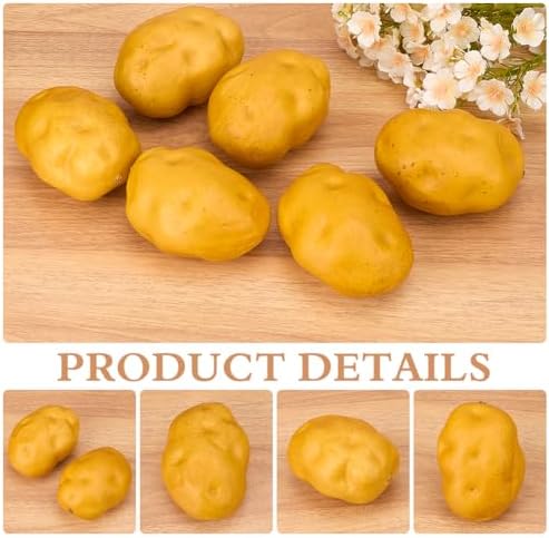 GORGECRAFT 6Pcs Artificial Foam Potatoes Decorative