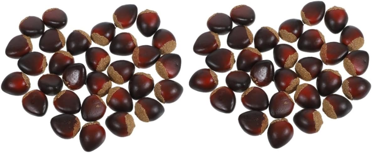 Zerodeko 60pcs Realistic Artificial Chestnut Decor