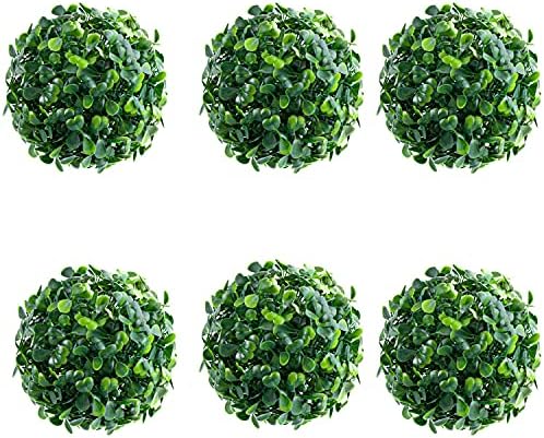 Framendino 6 Pack 4 Inch Artificial Topiary Plant Balls