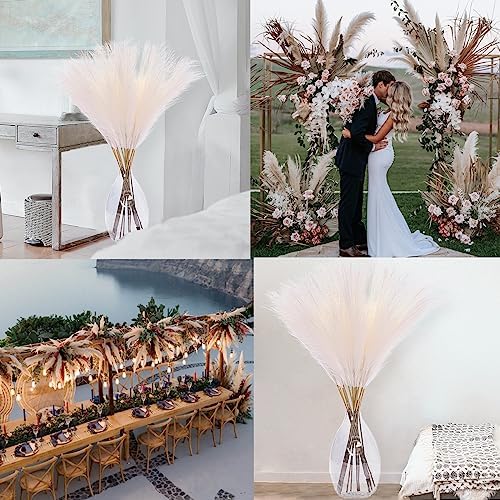 38 Inch 10 Stems White Pampas Grass Decor