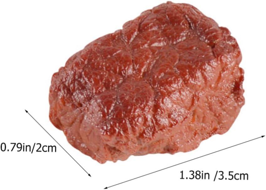 SAFIGLE 4pcs Artificial Beef Blocks for Display and Photography