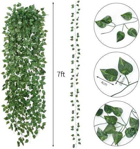 CEWOR 14 Pack 98ft Artificial Ivy Garland
