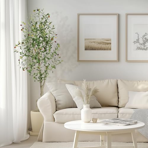 GarveeHome Faux Olive Tree 5ft Artificial Indoor Decor
