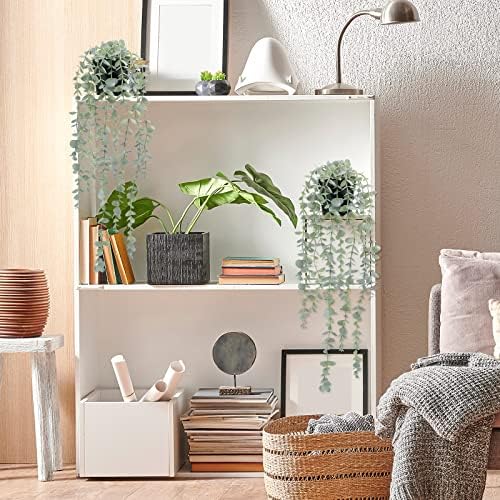 COCOBOO 2pcs Artificial Hanging Eucalyptus Plants for Home Decor