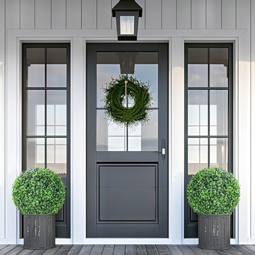 GarveeHome Artificial Topiary Balls 2 Pcs Outdoor Decor