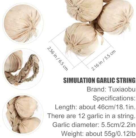Tuxiaobu Artificial Garlic Strings for Decoration