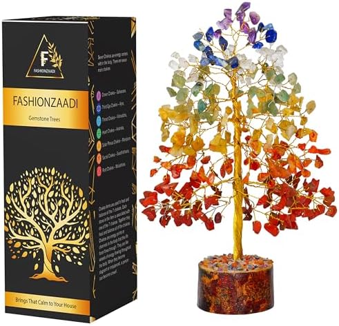 7 Chakra Tree of Life Crystal Decor with Healing Stones