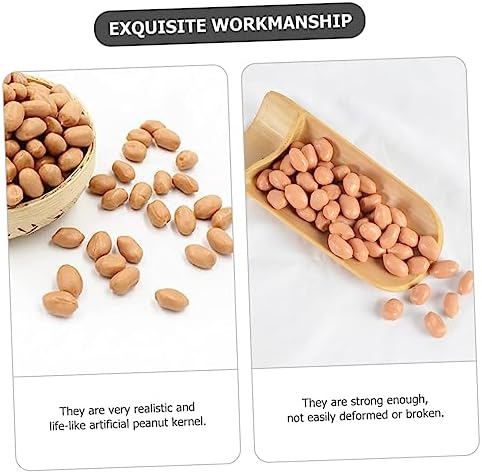 1bag Artificial Peanut Decor Prop for Home and Kitchen