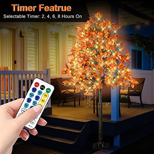 6FT Lighted Maple Tree with 130 LED Lights