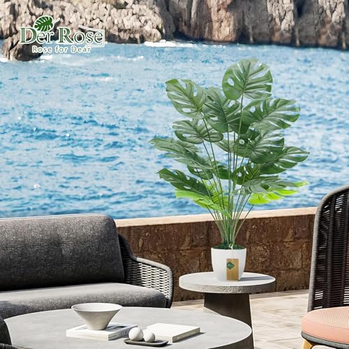 Der Rose 28 Inch Artificial Monstera Plant