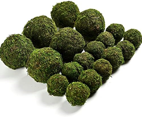 Usmola 18pcs Fake Moss Balls for Decor