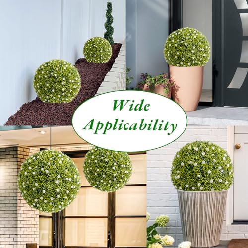 GarveeHome Artificial Topiary Ball Set of 2