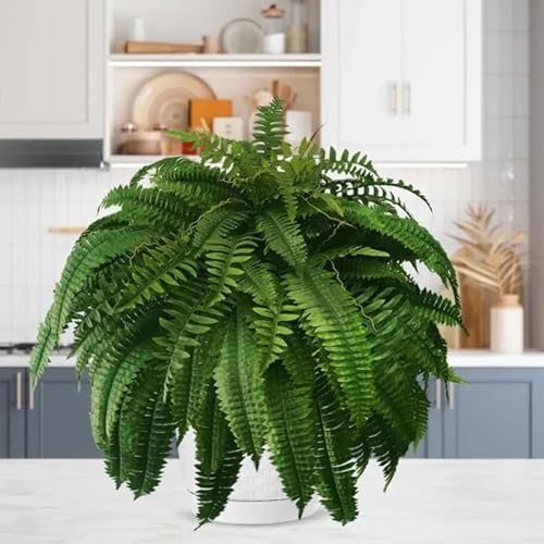 UV Resistant Artificial Boston Ferns 38 Leaves