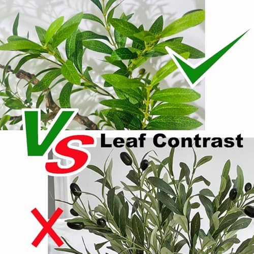 Niwellveb 7 Feet Artificial Olive Tree with Realistic Fruits