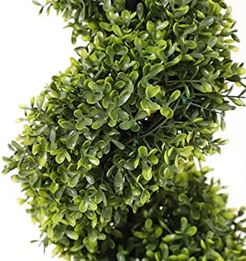 35 Inch Artificial Boxwood Topiary Tree Set of 2