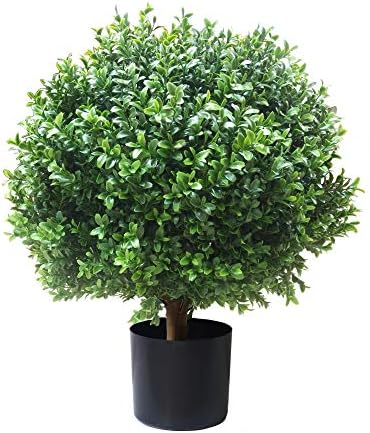24 Inch Boxwood Ball Artificial Topiary Potted Plant